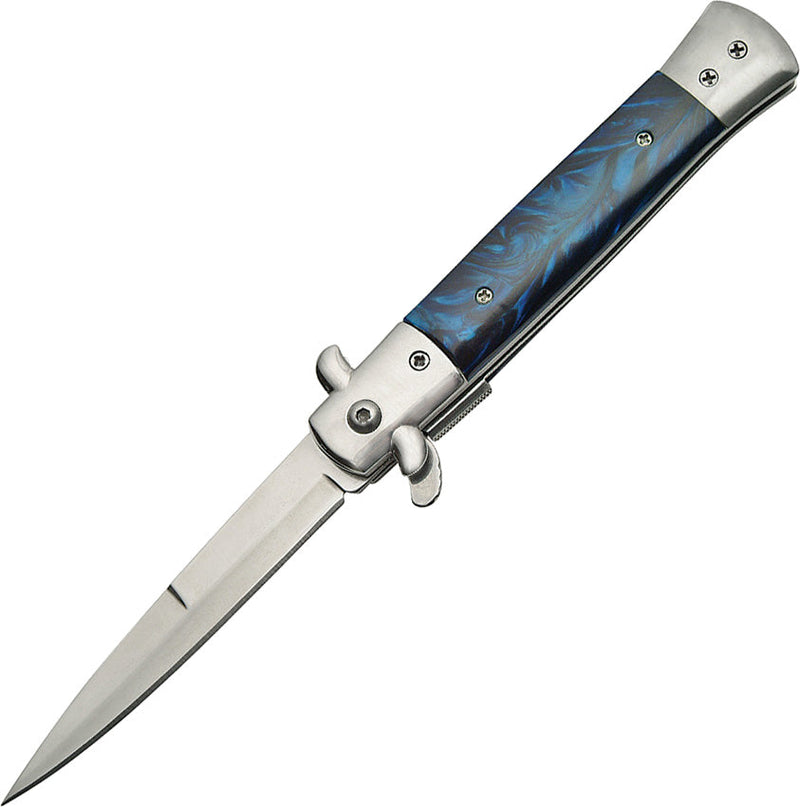 Rite Edge Stiletto Linerlock Blue A/O