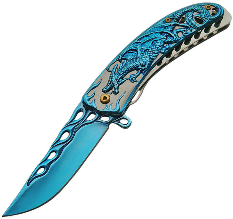 Rite Edge Dragon Linerlock Blue A/O