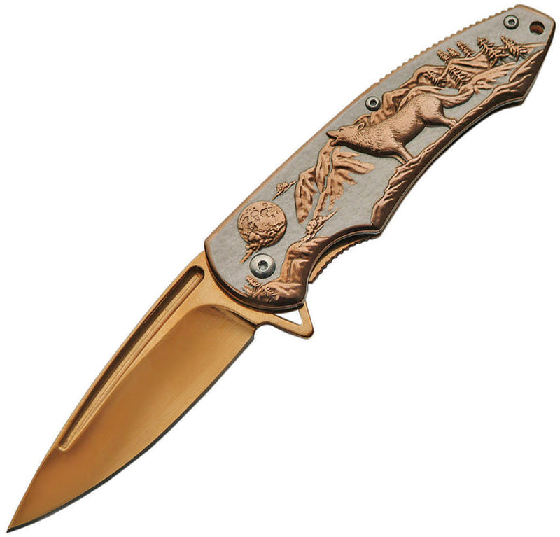Rite Edge Wolf Framelock A/O Gold