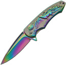 Rite Edge Wolf Framelock A/O Rainbow