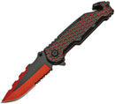 Rite Edge Honeycomb Linerlock Red