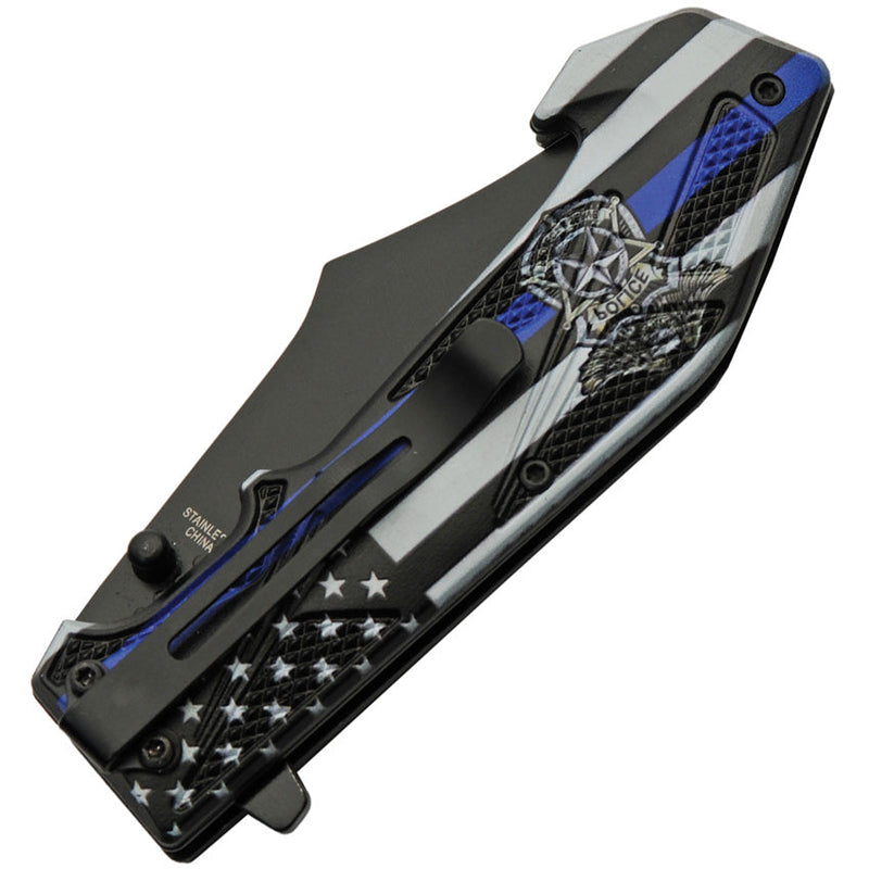 Rite Edge Back The Blue Linerlock A/O