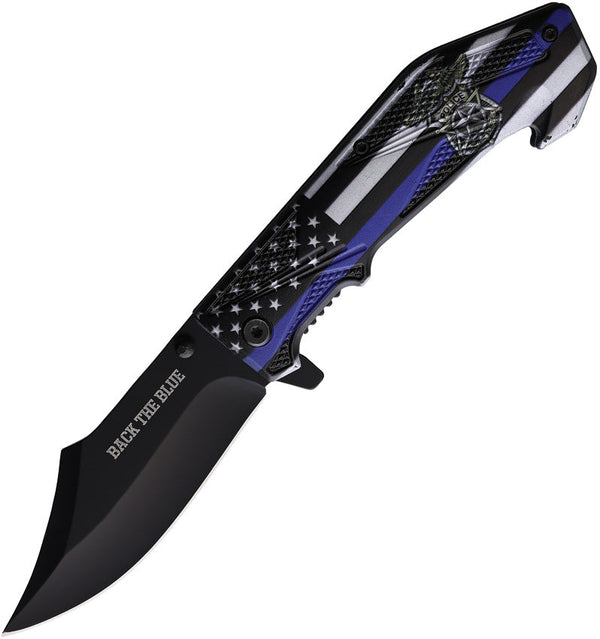 Rite Edge Back The Blue Linerlock A/O