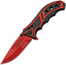 Rite Edge Caution Linerlock A/O Red