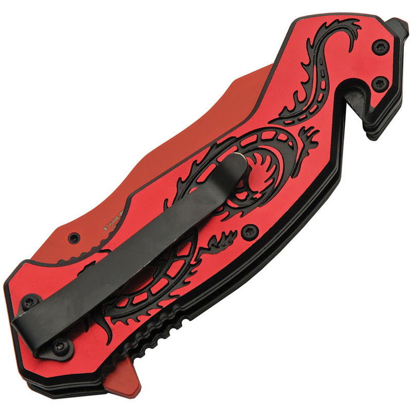 Rite Edge Flying Dragon Linerlock Red
