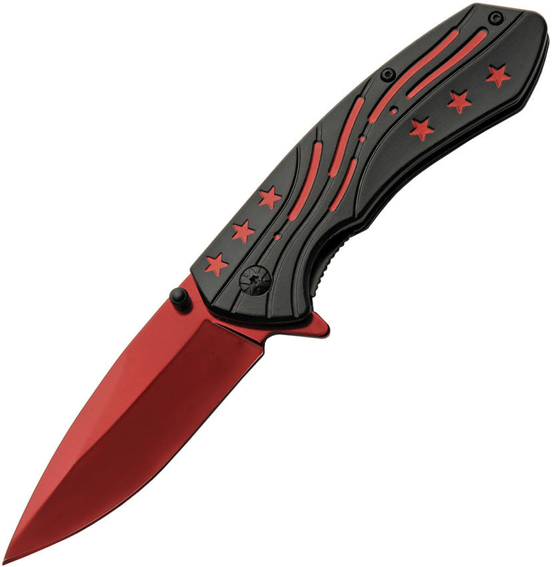 Rite Edge Red Stars Linerlock