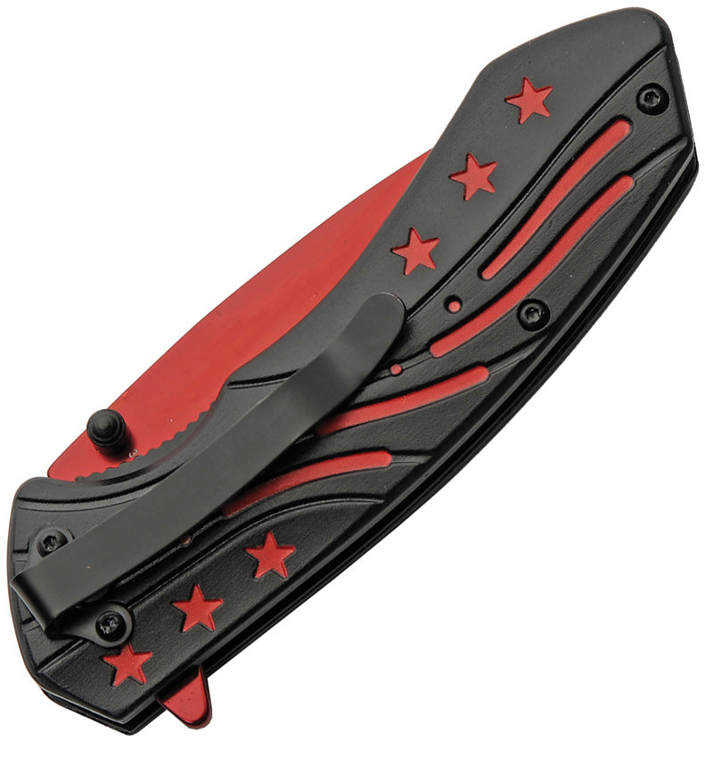 Rite Edge Red Stars Linerlock