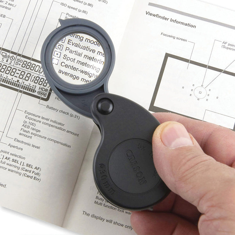 Carson Optics TriView Folding Loupe W/Case