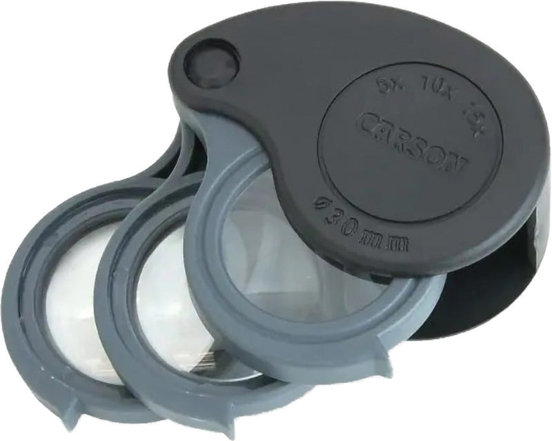 Carson Optics TriView Folding Loupe W/Case