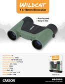 Carson Optics Wild Cat 7x18mm Kids Binocular