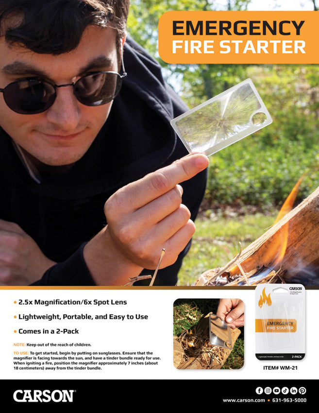 Carson Optics Credit Card Size Magnifier