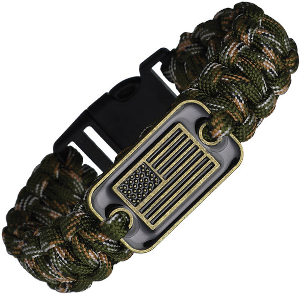 Coeburn Tool Paracord Bracelet Flag Emblem