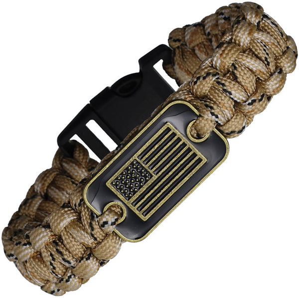 Coeburn Tool Paracord Bracelet Flag Emblem