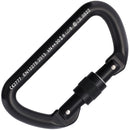 Cypher D Screw Gate Carabiner Black