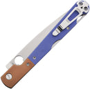 Daggerr Knives Corso Lockback Blue Micarta