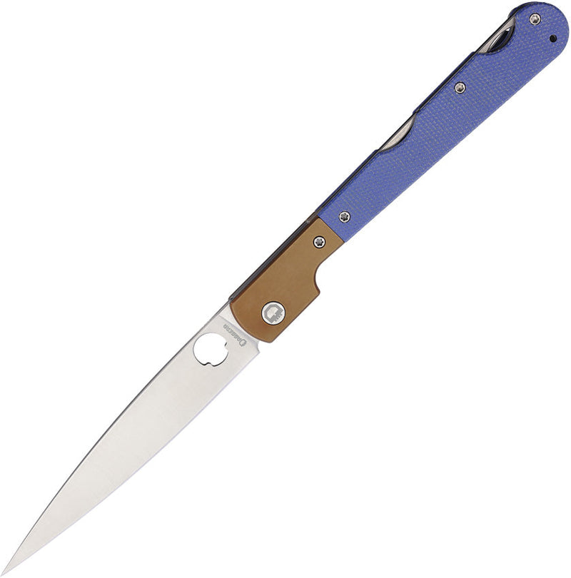 Daggerr Knives Corso Lockback Blue Micarta