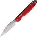 Daggerr Knives Parrot Button Lock Red