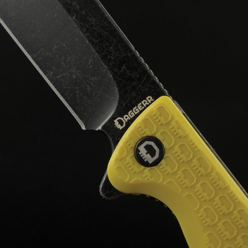 Daggerr Knives Toothpick Linerlock Yellow