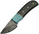Damascus Skinner Horn Turquoise