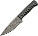 Damascus Sharktooth Fixed Blade Horn