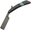 Damascus Razor Horn Turquoise