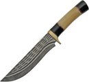 Damascus Camel Bone and Horn Hunter