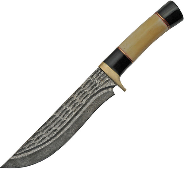 Damascus Camel Bone and Horn Hunter