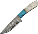 Damascus Hunter Blue Pearl