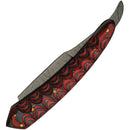 Damascus Razor Folder Red Wood