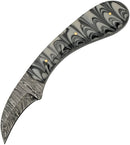 Damascus Hook Hunter Black Marble