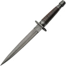 Damascus Commando Dagger Wood