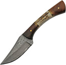 Damascus Skinner Stag Bone