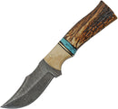 Damascus Stag and Turquoise Skinner