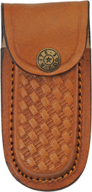 Damascus Red and Black Lockback