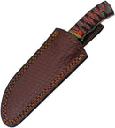 Damascus Fixed Blade Wood