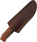 Damascus Fixed Blade Wood