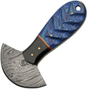 Damascus Cutter Blue Colorwood