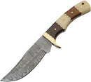 Damascus Hunter Walnut/Bone