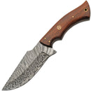Damascus Drop Point Hunter