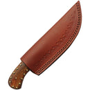 Damascus Studded Wood Skinner