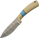 Damascus Turquoise Bone Hunter