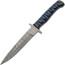 Damascus Pig Sticker Blue