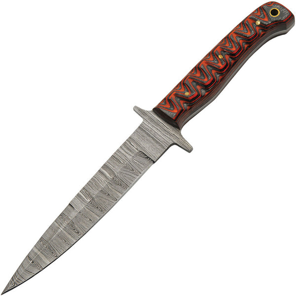 Damascus Pig Sticker Red