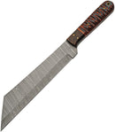Damascus Seax Fixed Blade Red