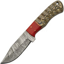 Damascus Red Haze Kiri Hunter