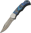 Damascus Lockback Blue