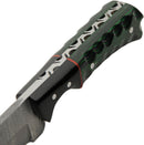 Damascus Skinner Green and Black
