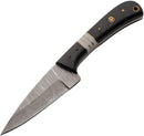 Damascus Dark Mosaic Hunting Knife