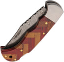 Damascus Forge Lockback Red