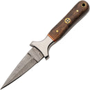 Damascus Mosaic Boot Knife